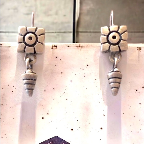 Lisa Jenks Sterling Silver Vintage Modernist Sunflower...